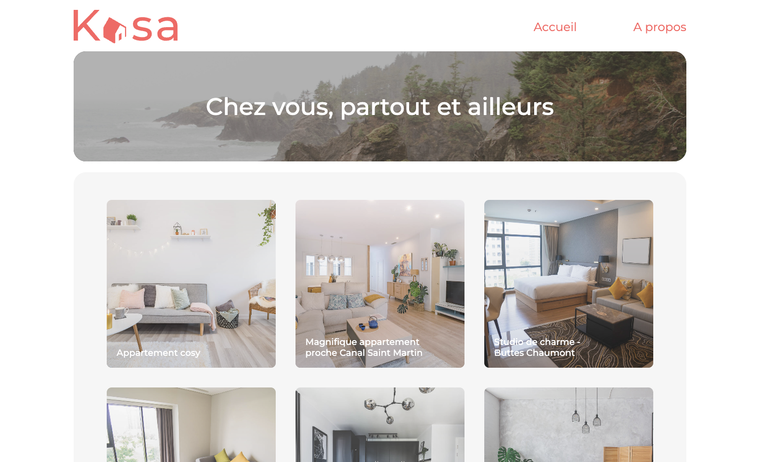 Kasa - Projet 7 de la formation Développement Web d'OpenClassrooms
